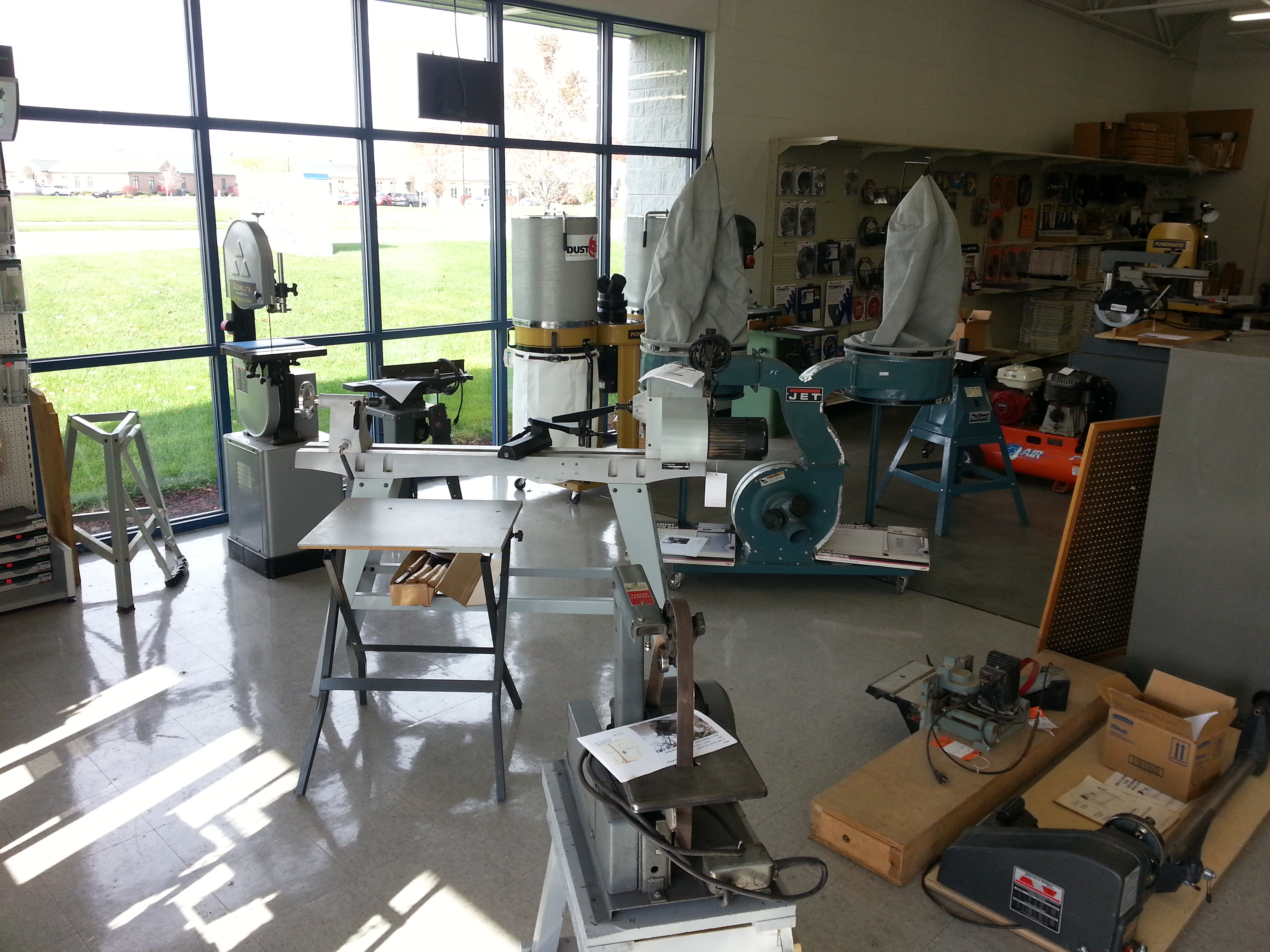 When you walk in the front door, some of our inventory.